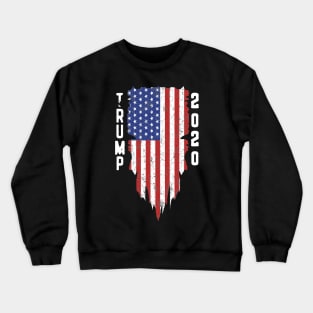 Trump 2020 American Flag Vintage Crewneck Sweatshirt